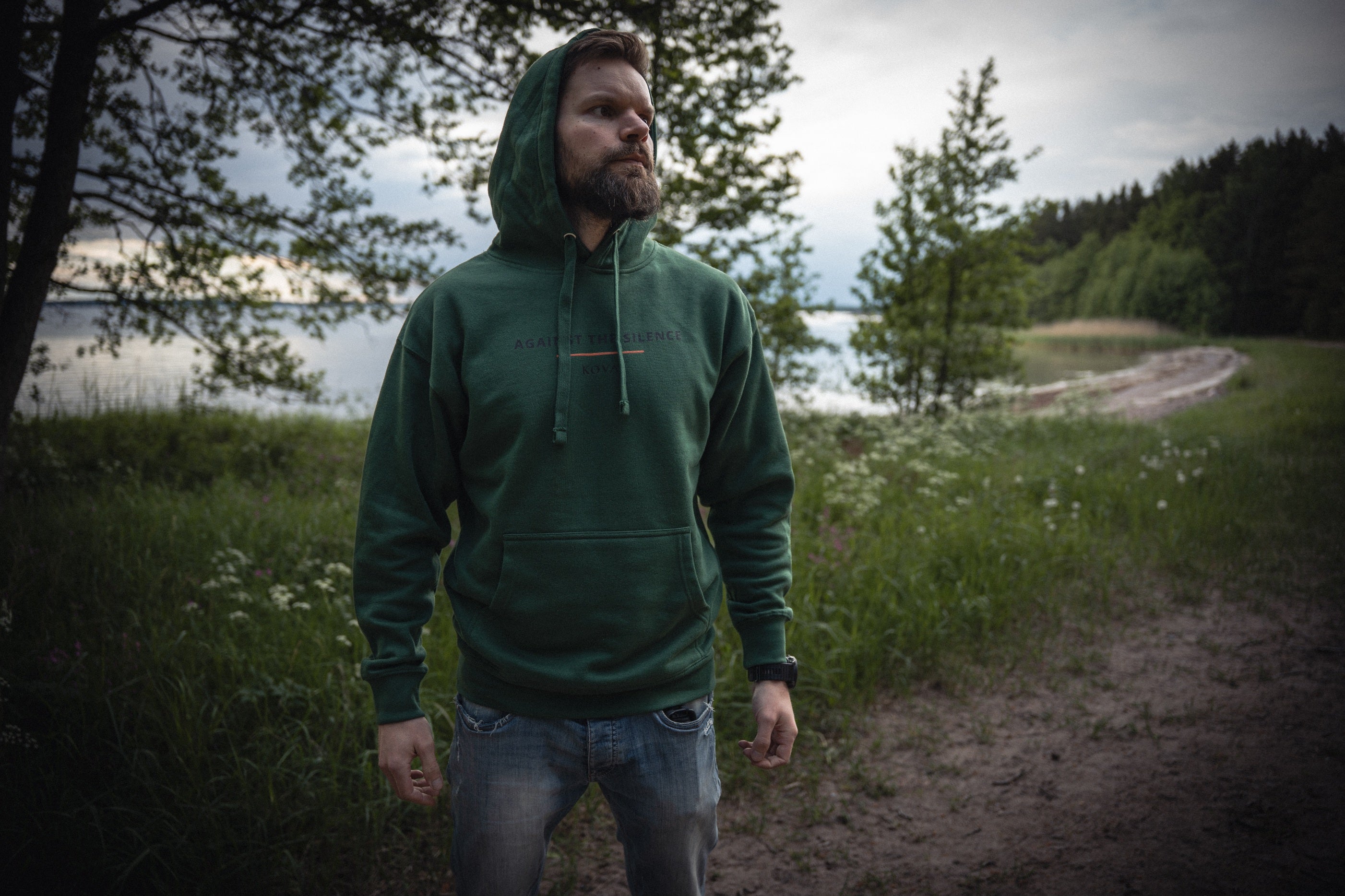 AGAINST THE SILENCE BACK HOODIE