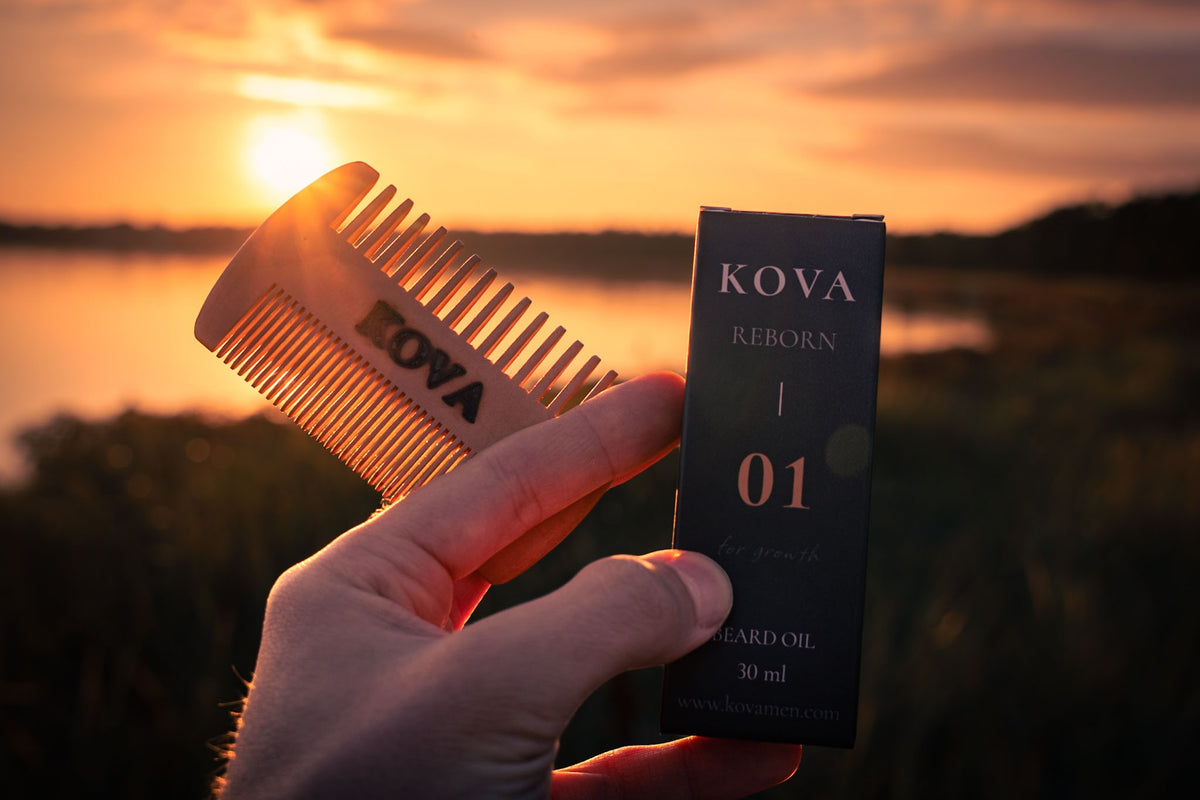 KOVA Beard Kit - REBORN 01 + Beard Comb